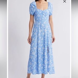 New with tags on! & Other Stories Blue Floral Midi Dress